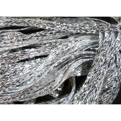 Тесьма Hareline Flat Diamond Braid #344 Silver фото 1