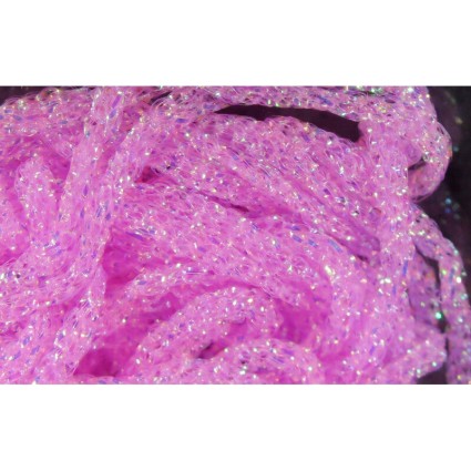 Тесьма Hareline Dyed Pearl Diamond Braid #133 Fl Hot Pink фото 1