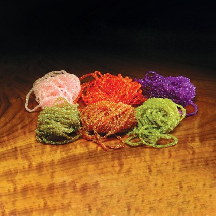 Тесьма Hareline Dyed Pearl Diamond Braid #133 Fl Hot Pink фото 2