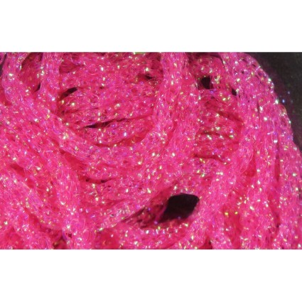 Тесьма Hareline Dyed Pearl Diamond Braid #147 Fuchsia фото 1