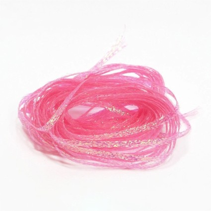 Тесьма Hareline Mini Flat Fly Braid #138 Fl Pink фото 1