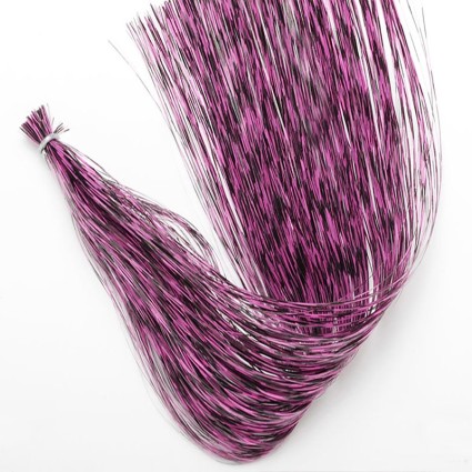 Флеш Hareline Grizzly Barred Flashabou #7102 Fl Pink/Black фото