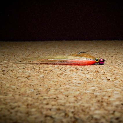 Муха нахлыст CRM Baitfish Minnow Tungsten Head 5.5mm Orange/White/Tan/Brown фото