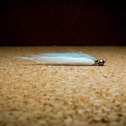 Муха нахлыст CRM Baitfish Minnow Tungsten Head 5.5mm White/Blue/Grey фото