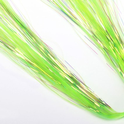 Флеш Hedron Dyed Pearl Flashabou Magnum #3462 Chartreuse фото