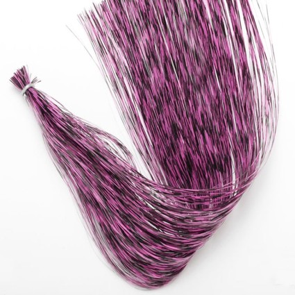 Флеш Hedron Grizzly Barred Flashabou #7102 Fl Pink/Black фото