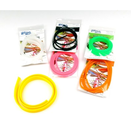 Плетёная трубка Hareline 1/2" Fish Skull Chockletts Body Tubbing #11 Black фото 5