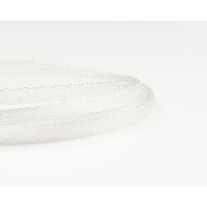 Плетёная трубка Hareline 1/2" Fish Skull Chockletts Body Tubbing #65 Clear фото 1