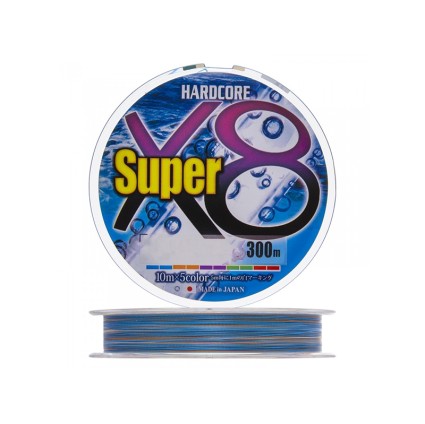 Плетёный шнур DUEL PE Hardcore Super X8 300m 5Color #5 36kg фото