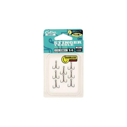 Тройной крючок Owner STBL-1.56BC Barbless #10 8pcs фото 1