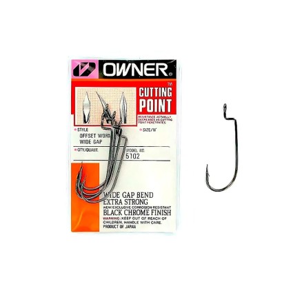 Крючки офсетные Owner 5102 -111 #2/0 6pcs фото