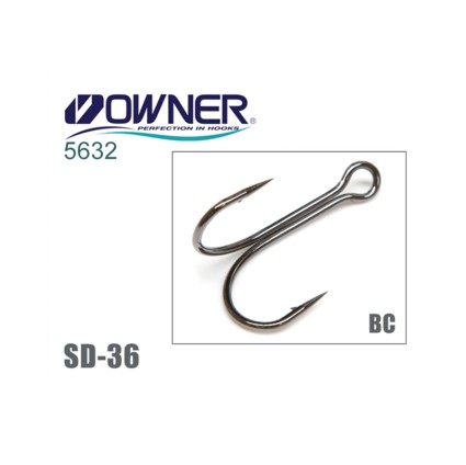Двойной крючок Owner SD-36BC #1 5pcs фото 1