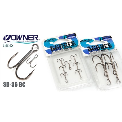Двойной крючок Owner SD-36BC #1 5pcs фото 2
