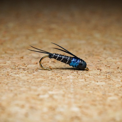 Муха нахлыст TFF Cherry Salmon Prince Nymph TH #8 Black/Blue фото 1