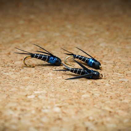 Муха нахлыст TFF Cherry Salmon Prince Nymph TH #8 Black/Blue фото 2