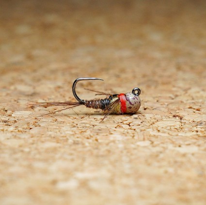 Муха нахлыст TFF SB Tungsten Head 4.0mm Pheasant Tail Jig Stone #14 Natural/Orange  фото 1