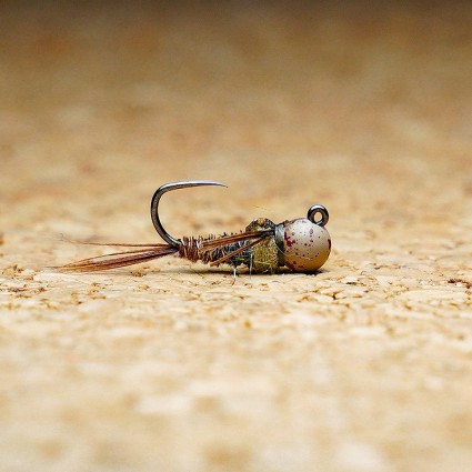 Муха нахлыст TFF SB Tungsten Head 3.5mm Pheasant Tail Jig Stone #14 Natural фото 1