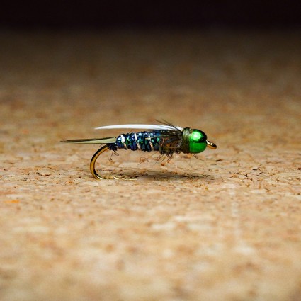 Муха нахлыст TFF SB Cherry Salmon Prince Nymph TH 4.0mm #8 Peacock Eye фото