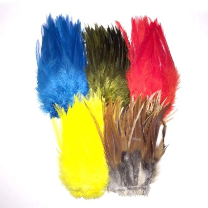 Перо Wapsi Strung Rooster Saddles Appr 4''-6'' Fl Chartreuse фото