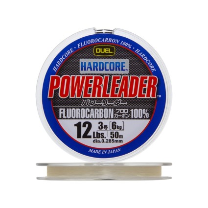 Леска Duel Hardcore Powerleader FC Fluorocarbon 100% 50m #30 0.910mm 100Lb фото