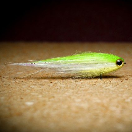 Муха Стример TFF Craft Fur Baitfish #1 8см Chartreuse/White/Fl Green фото