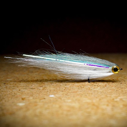 Муха Стример TFF Aspius Minnow #1 7cm White/Fl Chartreuse/Fl Blue/Grey фото