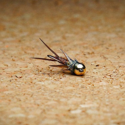 Муха нахлыст TFF SB Tungsten Head 4.0mm Prince Pheasant Tail Jig Gold #14 0.7g Natural фото 1