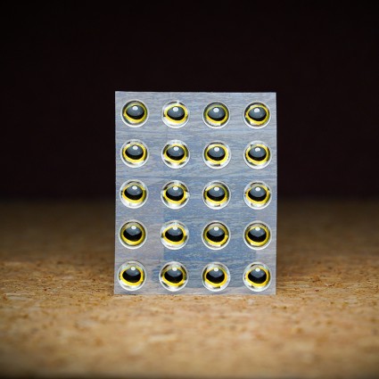 Глазки TFF 3D Realistic Baitfish Eyes 6mm 20pcs Silver фото