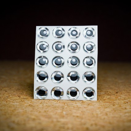 Глазки TFF 3D Baitfish Holographic Eyes 9mm 20pcs Holo Silver фото
