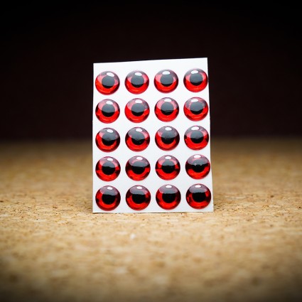 Глазки TFF 3D Baitfish Holographic Eyes 9mm 20pcs Holo Red фото
