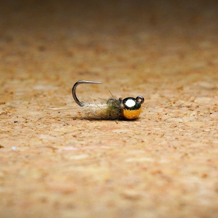 Муха нахлыст TFF SB Tungsten Head 4.5mm Mayfly Jig #12 1.0g Tan фото 1