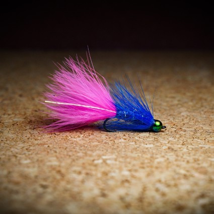 Муха нахлыст CRM Woolly Bugger Salmon TH 5.5mm #4 Royal Blue/Fl Pink фото