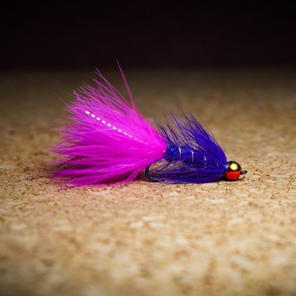 Муха нахлыст CRM Woolly Bugger Salmon TH 5.5mm #4 Purple/Fl Fuchsia фото
