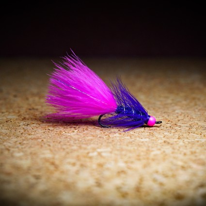 Муха нахлыст CRM Woolly Bugger Salmon TH 4.5mm #6 Purple/Fl Fuchsia фото