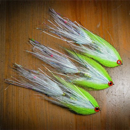Муха Стример TFF Deceiver Articulated Chartreuse/White 18cm фото 3