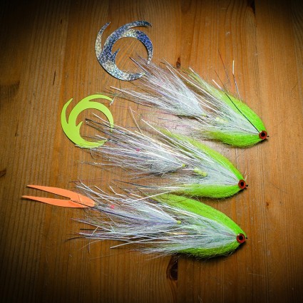 Муха Стример TFF Deceiver Articulated Chartreuse/White 18cm фото 4