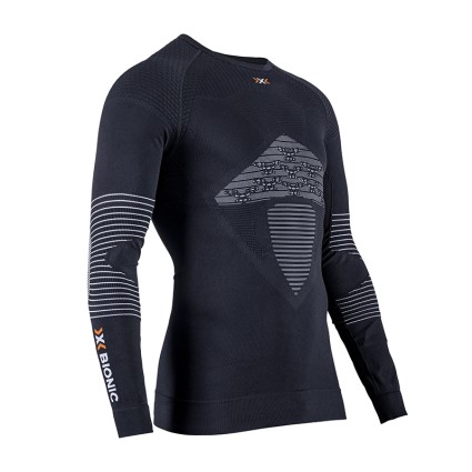 Термокофта X-BIONIC Energizer 4.0 Shirt Round Neck LG SL Men Opal Black/Arctic White - L фото 1