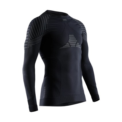 Термокофта X-BIONIC Invent 4.0 Shirt Round Neck LG SL Men Black/Charcoal - M фото 1