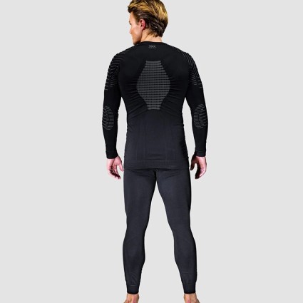 Термокофта X-BIONIC Invent 4.0 Shirt Round Neck LG SL Men Black/Charcoal - M фото 4