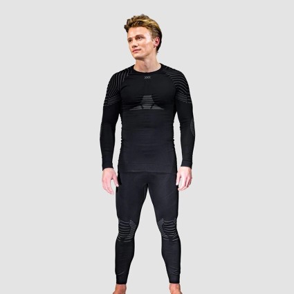 Термокофта X-BIONIC Invent 4.0 Shirt Round Neck LG SL Men Black/Charcoal - 2XL фото 3