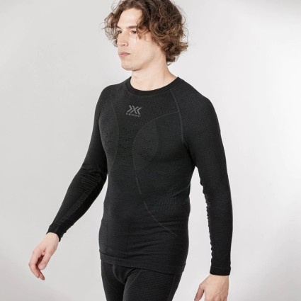 Термокофта X-BIONIC APANI 4.0 Merino Shirt Round Neck LG SL Black - L фото 3
