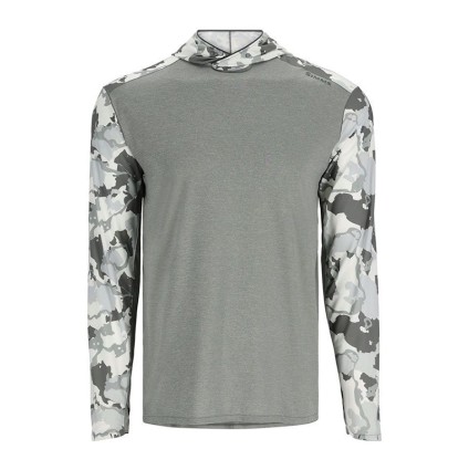 Термофутболка SIMMS Bugstopper Solarflex Hoody Cinder/Regiment Camo Cinder L фото 1