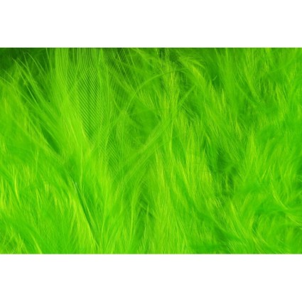 Перо марабу Hareline Wooly Bugger Marabou #127 Fl Chartreuse фото 1