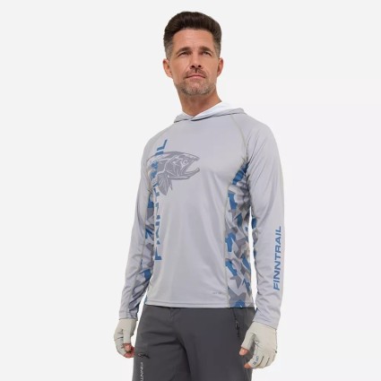 Лонгслив Finntrail Wave Big Fish Hoodie 6609 Grey 2XL фото 3