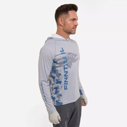 Лонгслив Finntrail Wave Big Fish Hoodie 6609 Grey 2XL фото 4