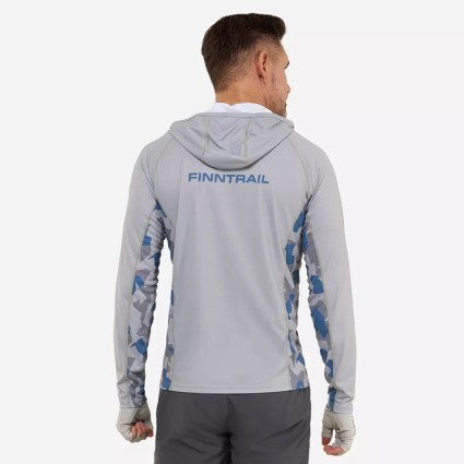 Лонгслив Finntrail Wave Big Fish Hoodie 6609 Grey 2XL фото 6