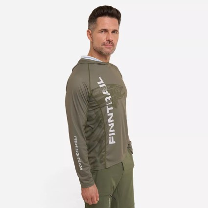 Лонгслив Finntrail Wave Big Fish Hoodie 6609 Khaki S фото 5