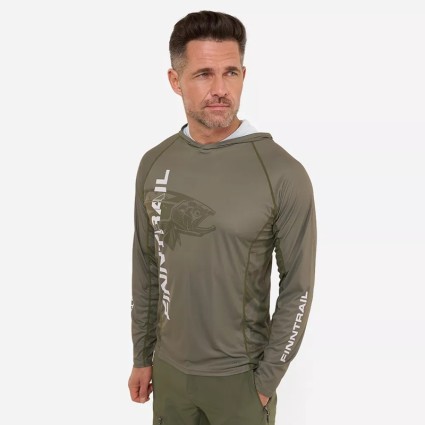 Лонгслив Finntrail Wave Big Fish Hoodie 6609 Khaki S фото 6