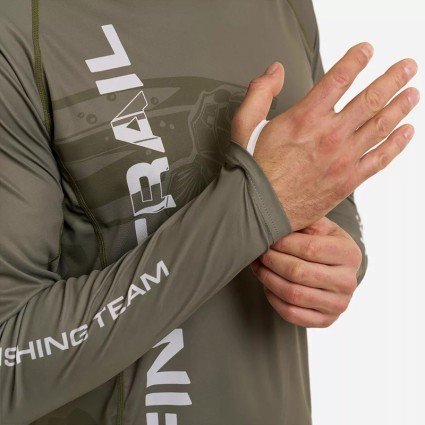 Лонгслив Finntrail Wave Big Fish Hoodie 6609 Khaki S фото 8