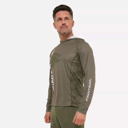 Лонгслив Finntrail Wave Big Fish Hoodie 6609 Khaki L фото 3